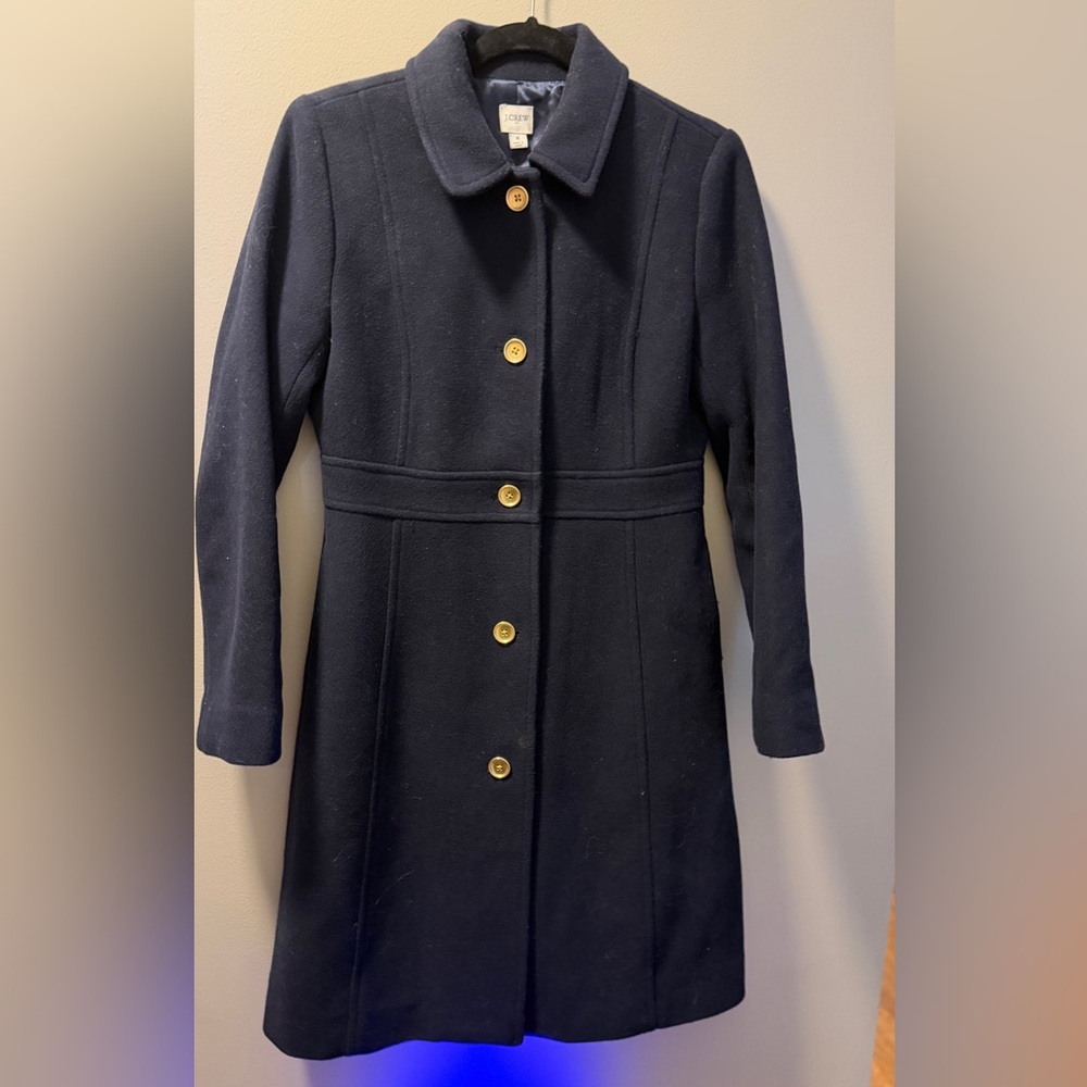 J. Crew Lady Day Coat - Navy